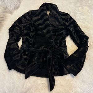 Milly Of New York Faux Fur Size 6 Evening Jacket.
